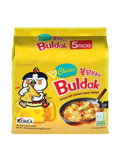 5 darab Buldak Cheese Samyang ramen 700 g
