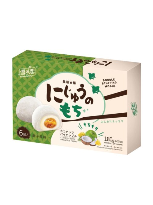 Kókusz-Ananász Dupla Töltelékes Mochi 180 g