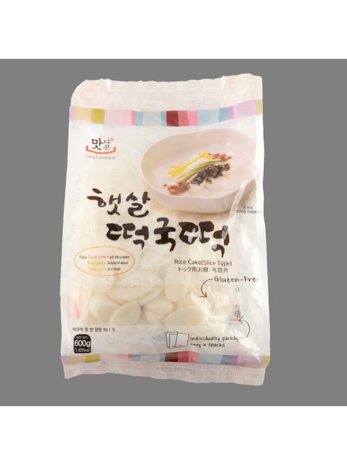 Tteokguk Tteok (Rice Cake) natúr rizstészta 600 g